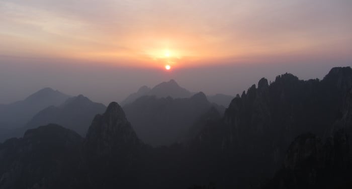 El amanecer de Huang Shan