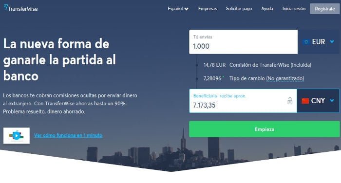 transferir dinero al extranjero