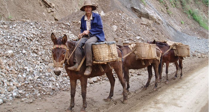 Atravesar la frontera de China y Vietnam a pie